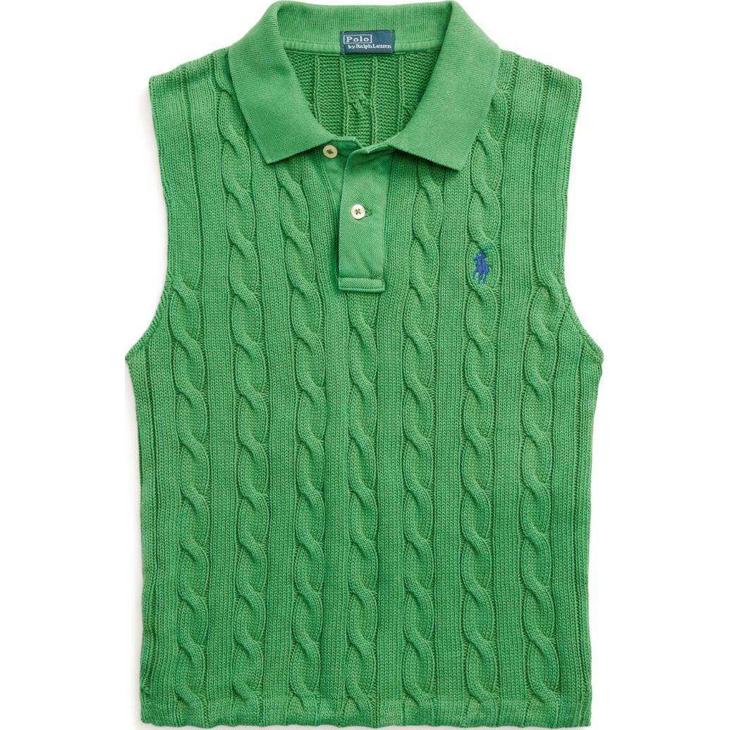 Топная поло из хлопка Polo Ralph Lauren, зеленый — фото 3