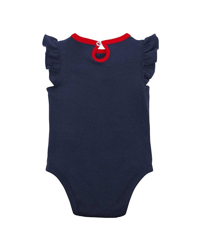 Комплект боди Atlanta Braves Little Fan для новорожденных, комплект из двух комплектов боди для мальчиков и девочек темно-синего и серо-хизерового цвета Outerstuff, синий — фото 4