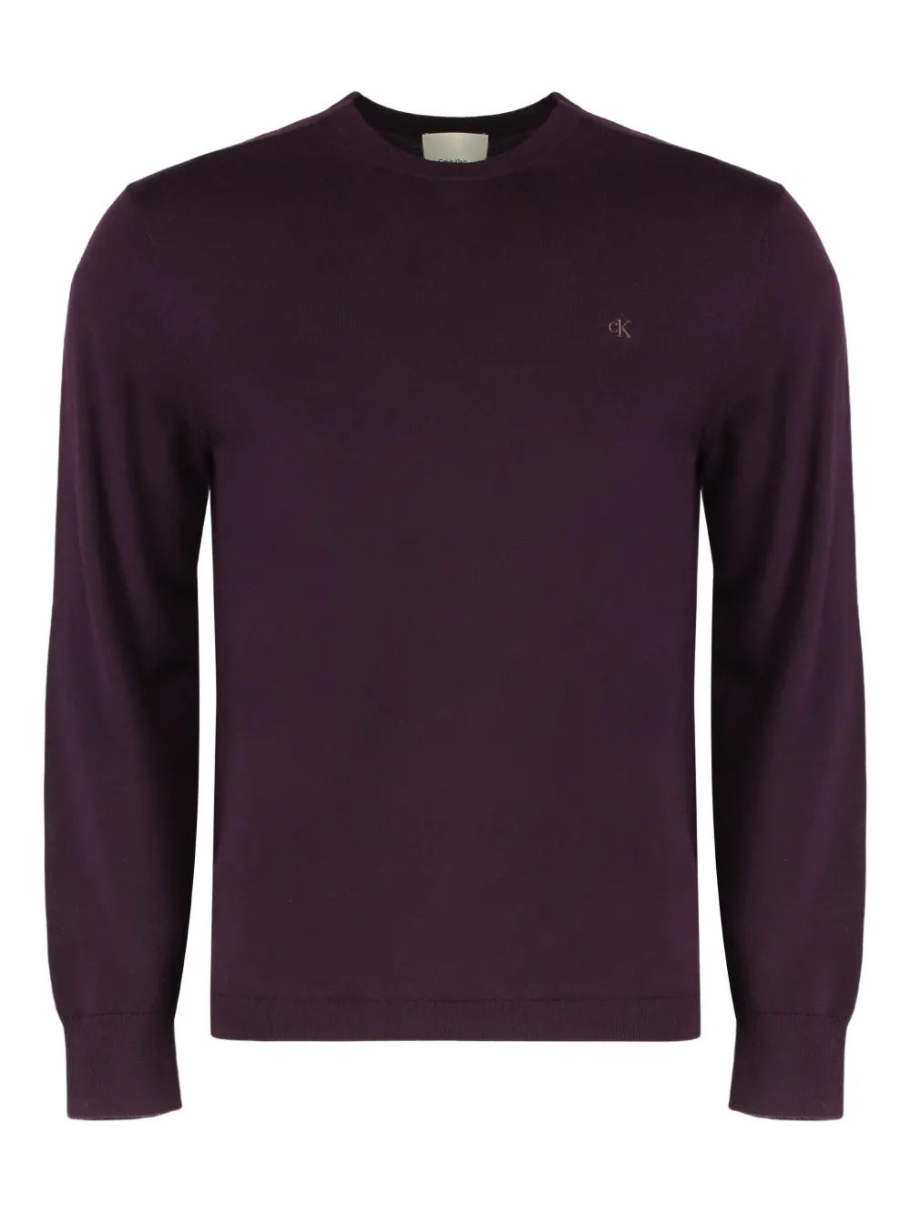 

Свитер с круглым вырезом Calvin Klein, фиолетовый