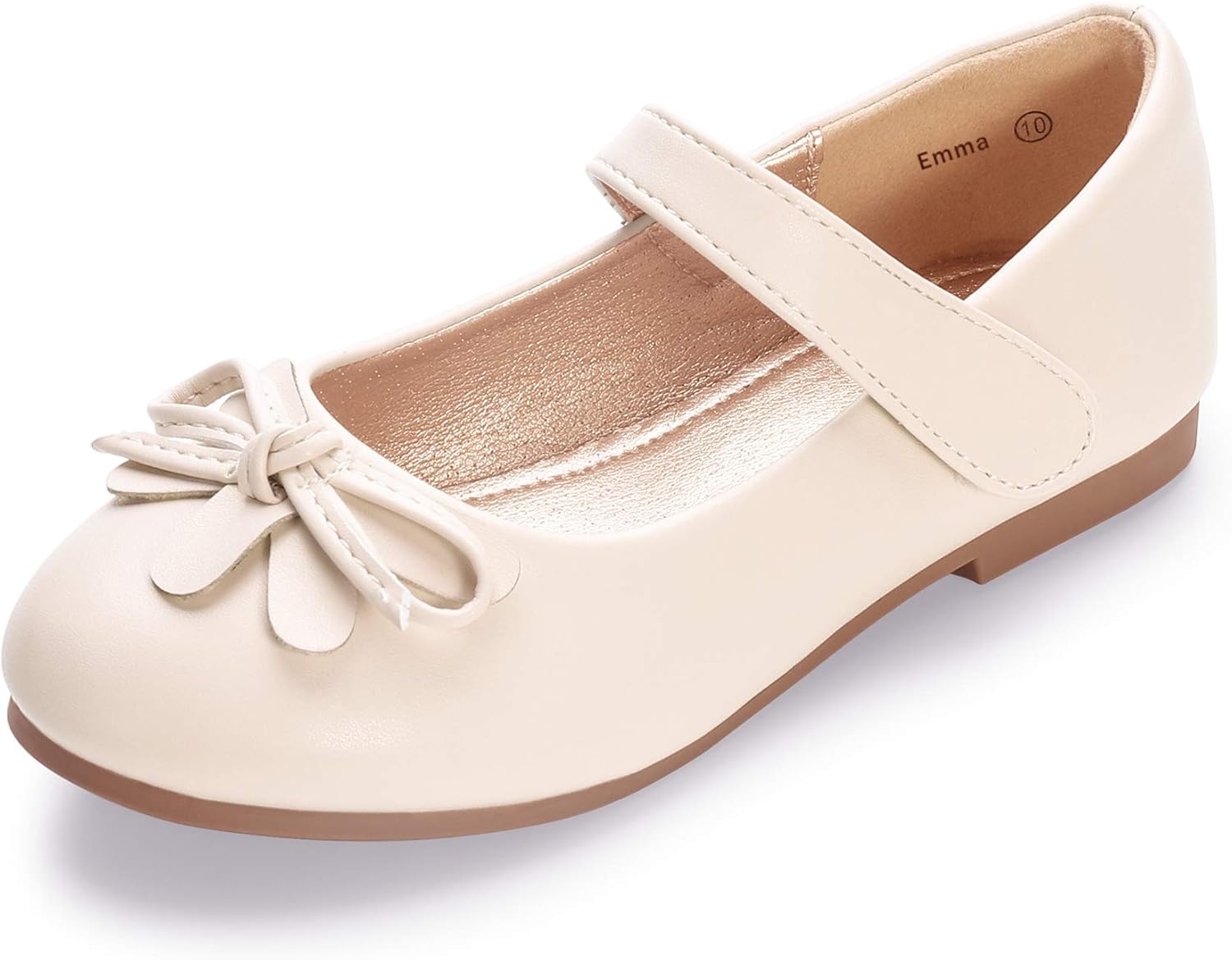 

Детские туфли для девочек Hehainom, малышки и маленькие дети, балетки Mary Jane с бантом, для школы, девичьи праздничные туфли, бежевый