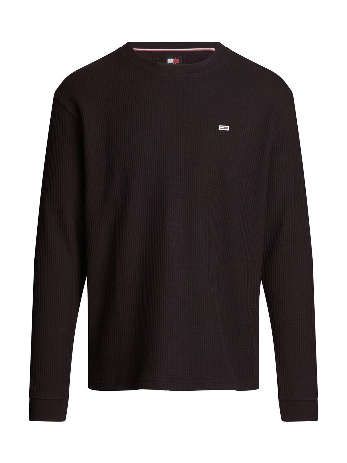 

Рубашка с длинными рукавами tjm reg вафельная футболка l/s Tommy Jeans, черный