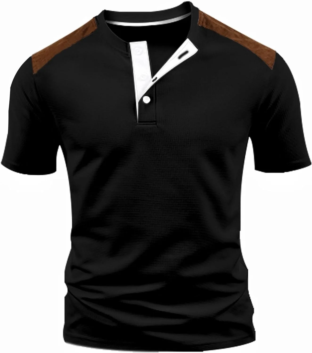 

NATHGAM мужская поло для гольфа Moisture Wicking с коротким рукавом и воротником стойкой