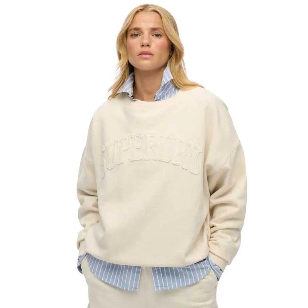 

Толстовка Superdry Athletic Tonal Applique, бежевый