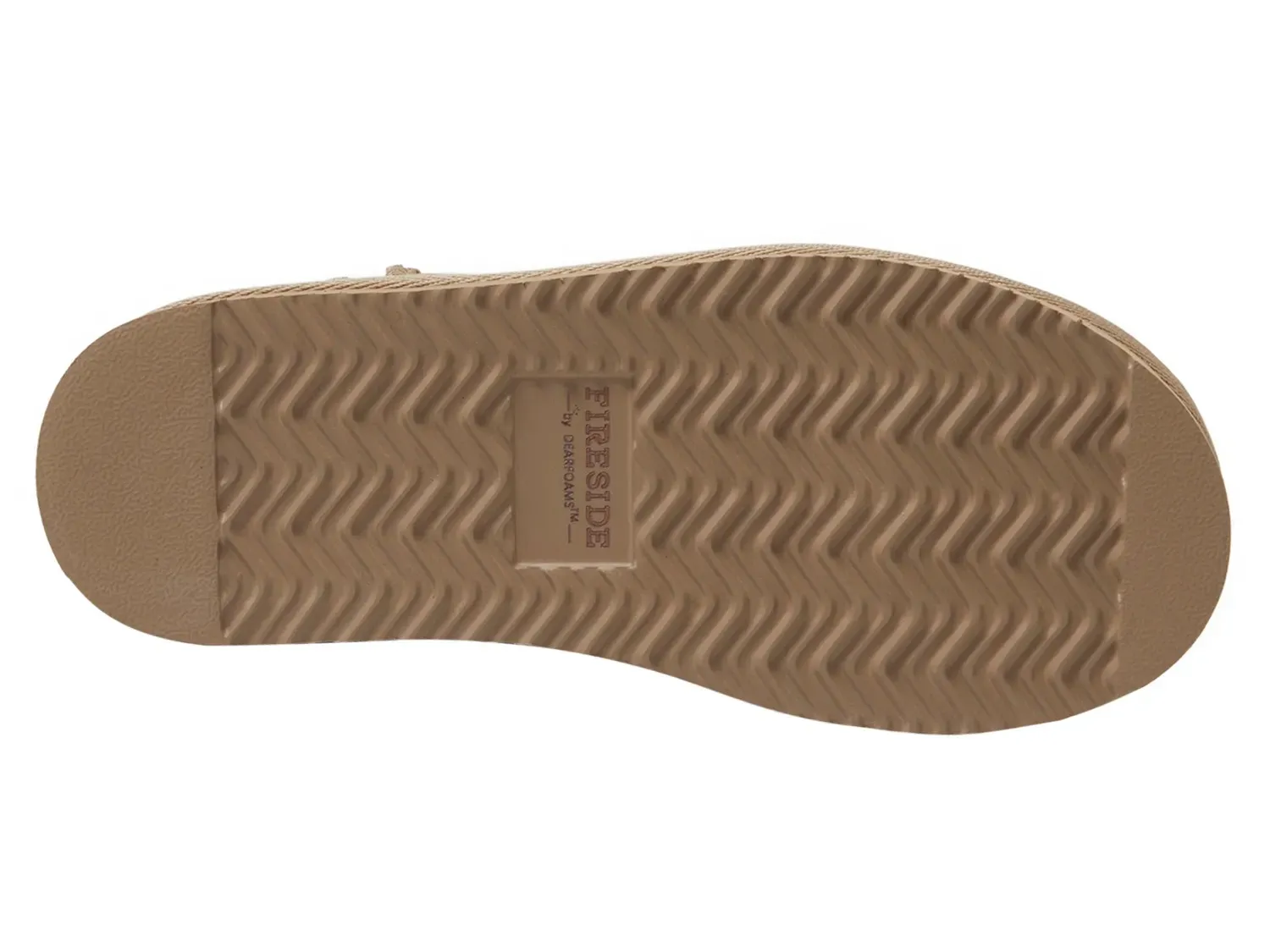 Тапочки Fireside by Dearfoams Kingston Platform Bootie Slipper — женские, светло-коричневые — фото 3