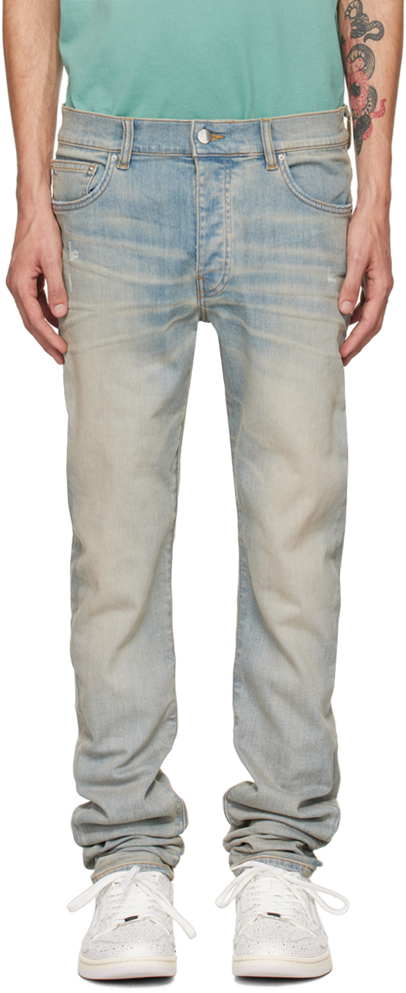 

Синие джинсы Stack AMIRI, Antique Indigo