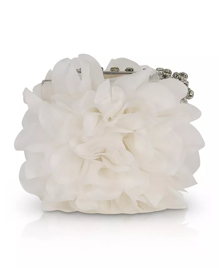 

Женская клатч-коробочка Natasha Floral Lift с застежкой-замком Jewel Badgley Mischka, белый