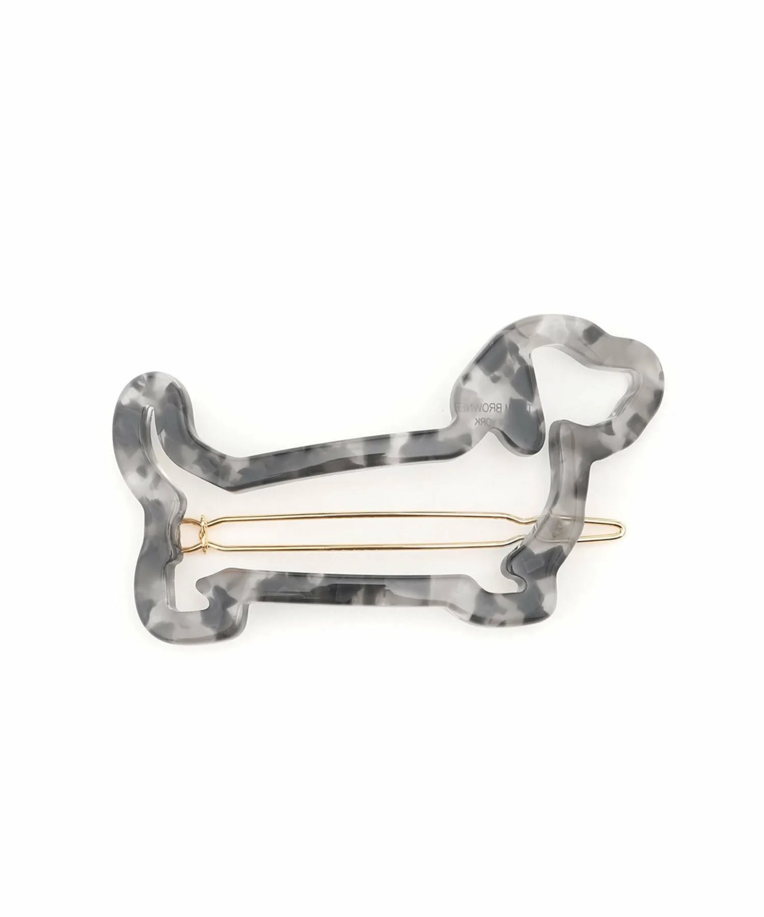 Зажимы TIGE BOULE HECTOR из ацетата Thom Browne, MED GREY