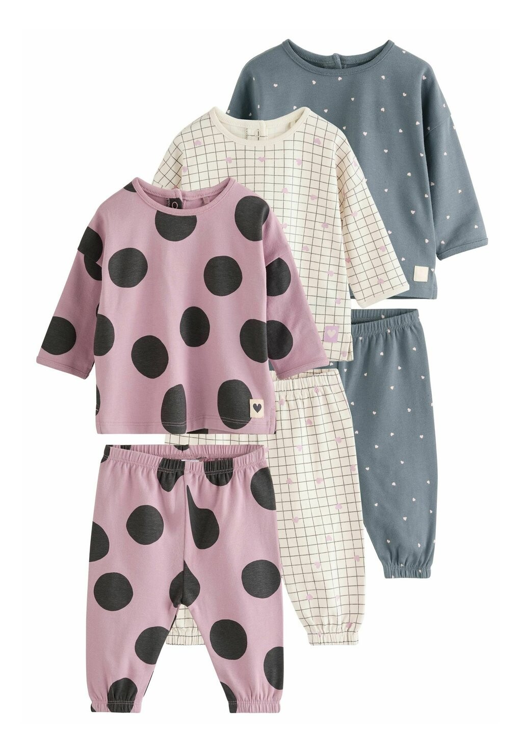 

Комплект 6 PIECE SET REGULAR FIT 3 PACK Leggings Next, розовый