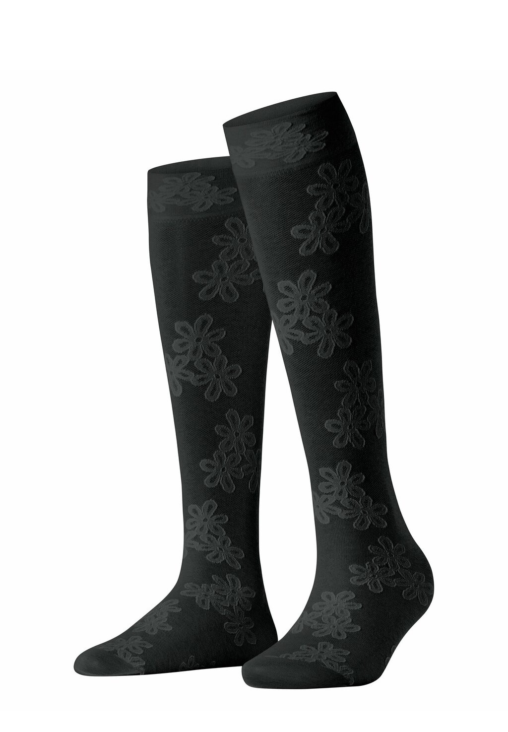 

Носки выше колена ICE FLOWER FALKE, черный