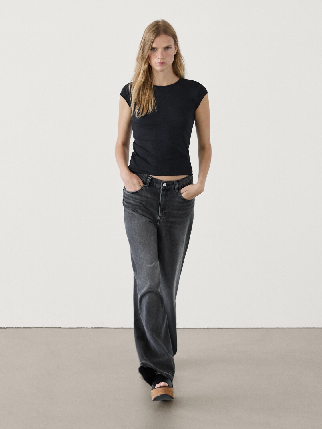 

Футболка с коротким рукавом Massimo Dutti, синий