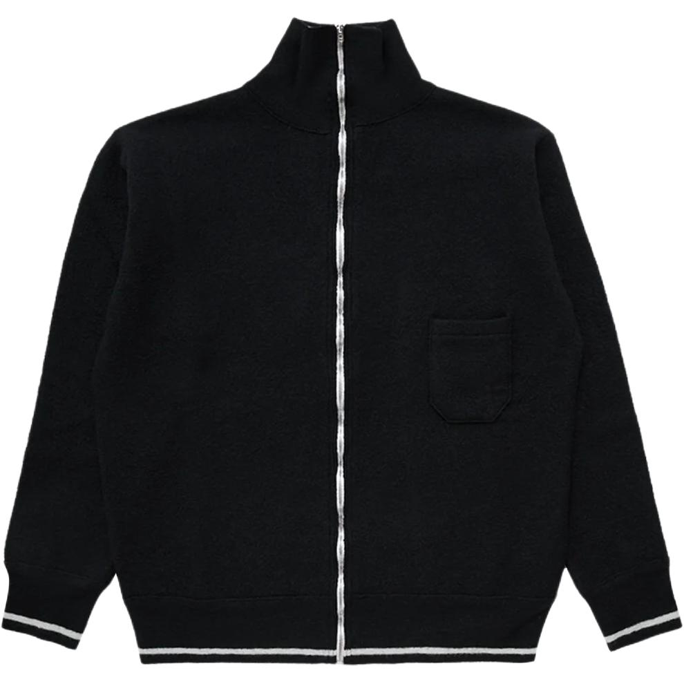 

Кардиган с высоким воротником и застежкой-молнией спереди Maison Margiela, черный