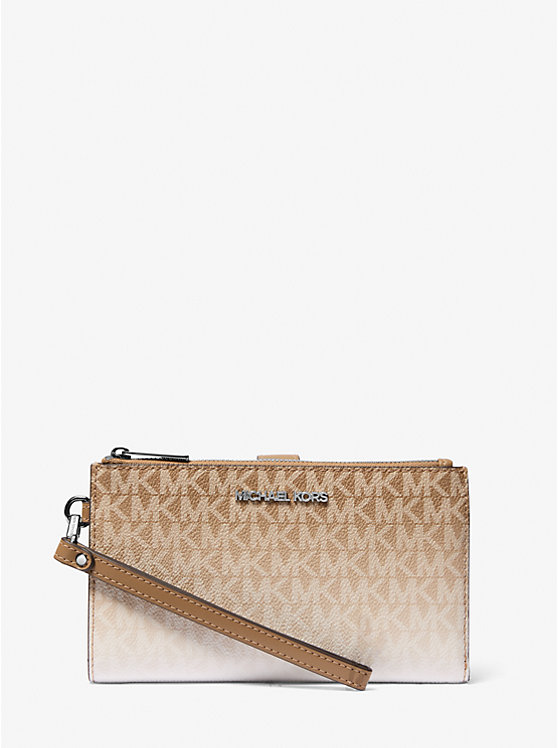 

Большой омбре-клатч Jet Set с фирменным логотипом Michael Kors, бежевый