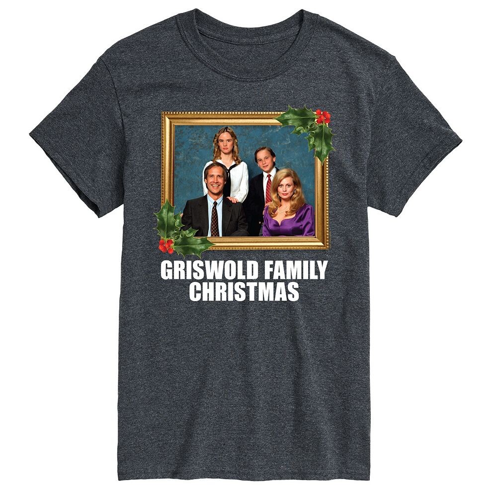 

Мужская футболка с графическим рисунком National Lampoon's Christmas Vacation для всей семьи Licensed Character, цвет Charcoal Gray