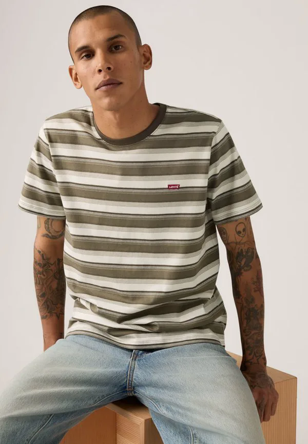 Оригинальная футболка с принтом Levi'S, Jen Stripe Maitake Brown — фото 3