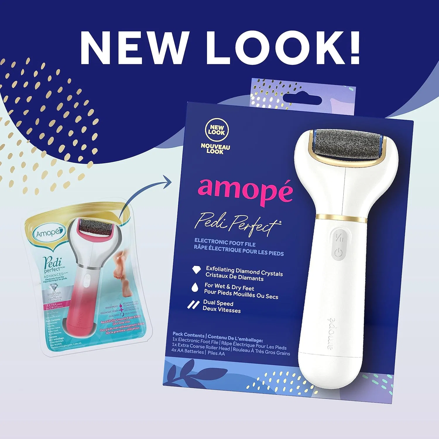 Электрическая пилка для ног Amope Pedi Perfect Regular Coarse Amope, Blue — фото 2