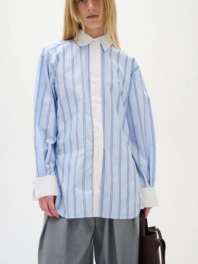 

Майли свободного покроя рубашка в полоску InWear, цвет Aqua Blue