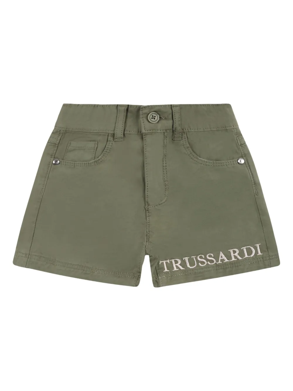 

Шорты с вышитым логотипом TRUSSARDI JUNIOR, зеленый