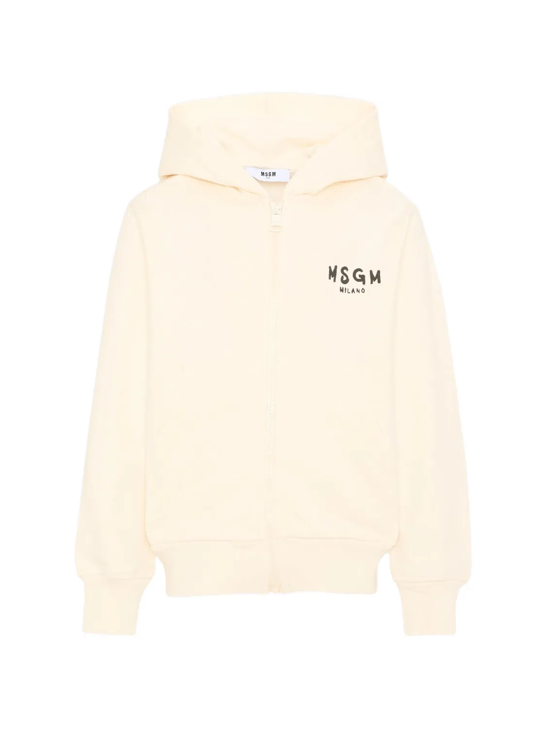 MSGM Худи на молнии - нейтральные тона