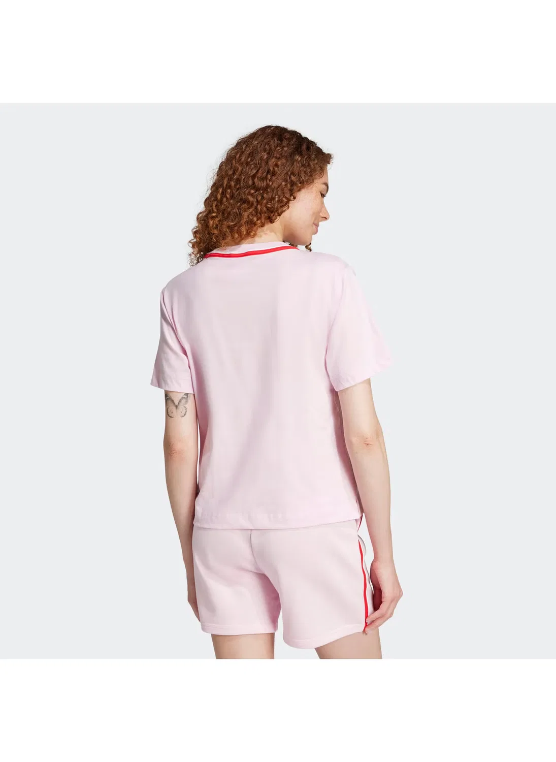 Футболка с принтом Essential color pop Adidas, розовый — фото 2