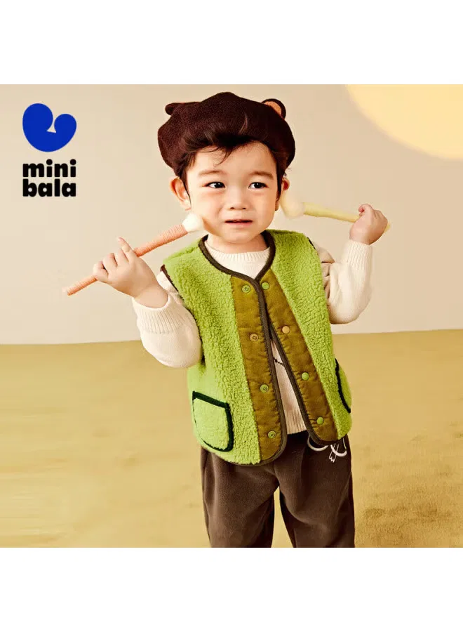 Жилет двусторонний флисовый утепленный Minibala