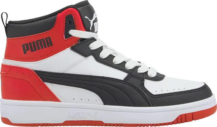 

Кроссовки Puma Rebound Joy Big Kid Black White Red, белый