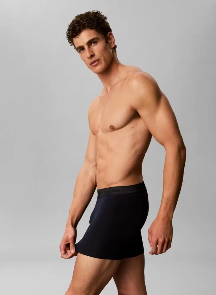 Боксеры-брифы с принтом комплект 3 шт Icon Calvin Klein, серо-зеленый — фото 4
