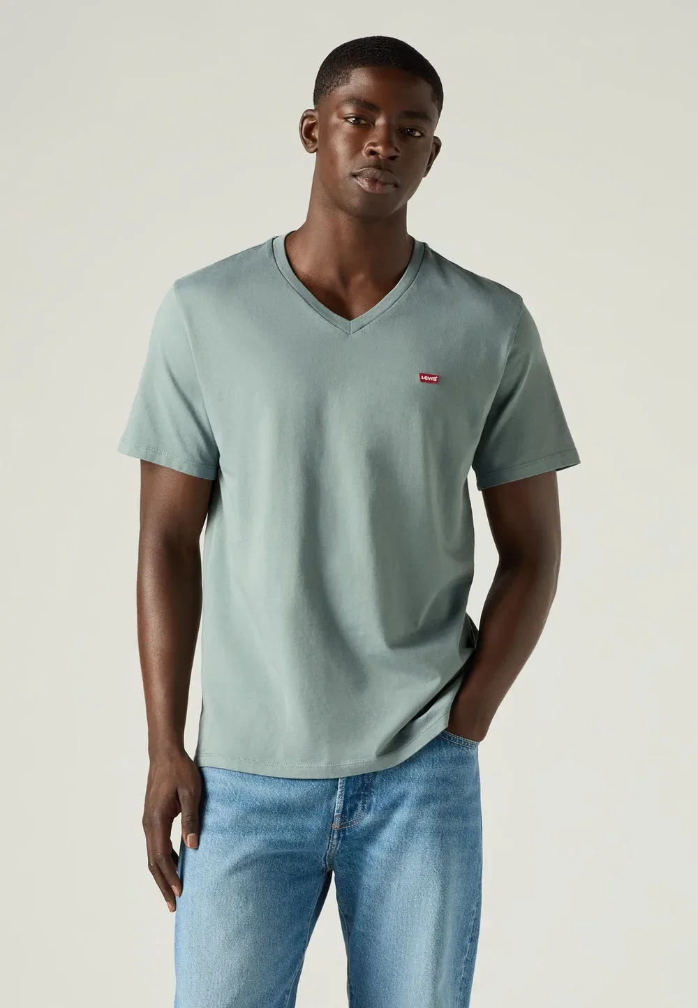 Футболка с V-образным вырезом - базовая модель Levi'S, Stormy Sea — фото 2