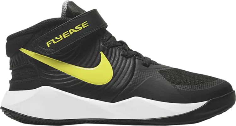 

Кроссовки Nike Team Hustle D9 FlyEase PS 'Black High Voltage', черный