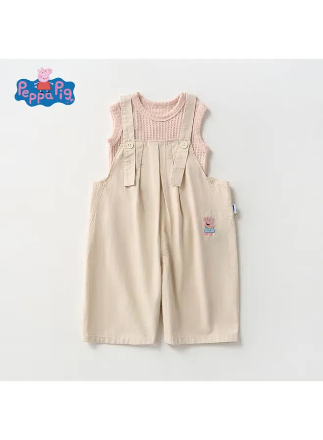 Комплект летний без рукавов с шортами Peppa Pig, светло-розовый — фото 2
