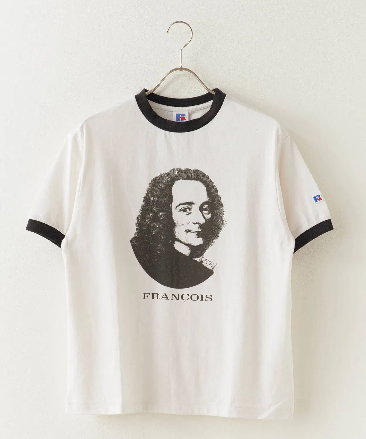 Детская футболка-кольцо с принтом Ringer T-Shirt Russell Athletic, White — фото 2