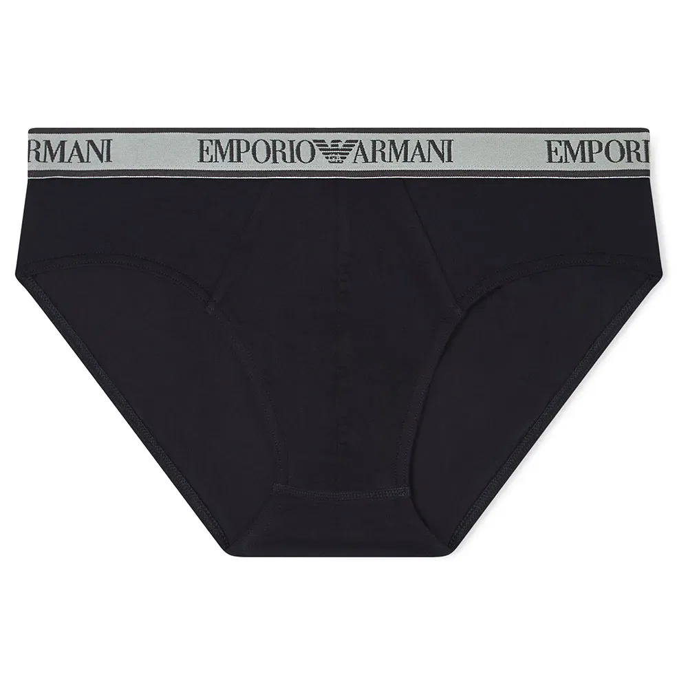Мужские трусы-слипы с логотипом Emporio armani, 3 шт, Multicolor — фото 4
