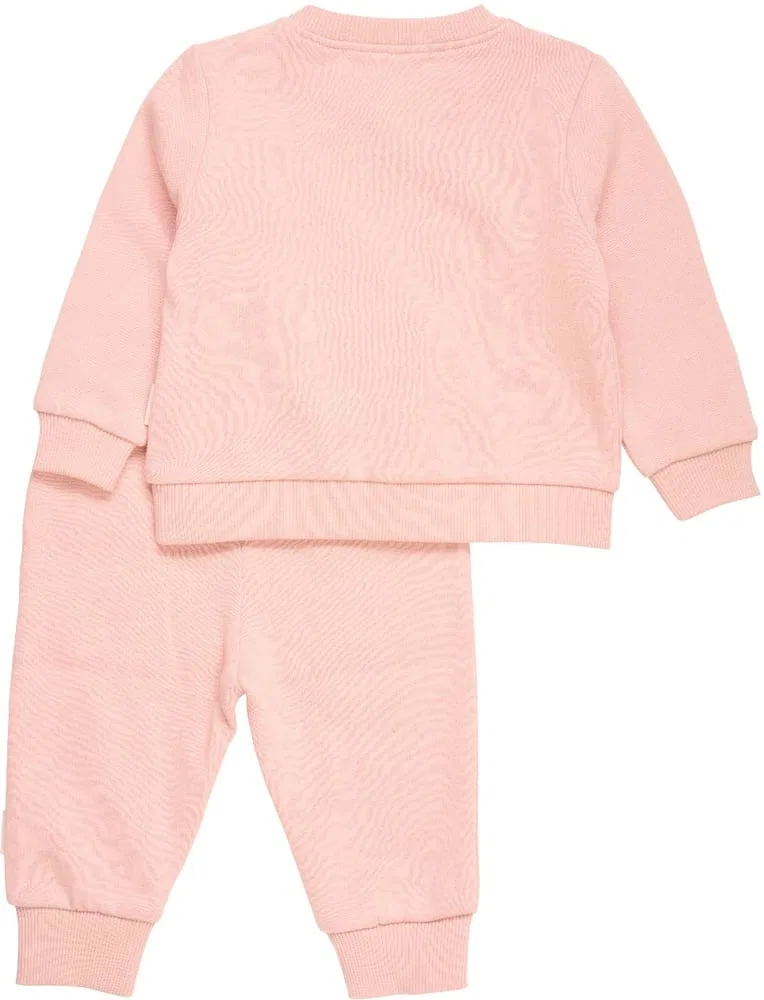 Комплект спортивный детский с принтом Sweat Set Minymo, розовый — фото 2