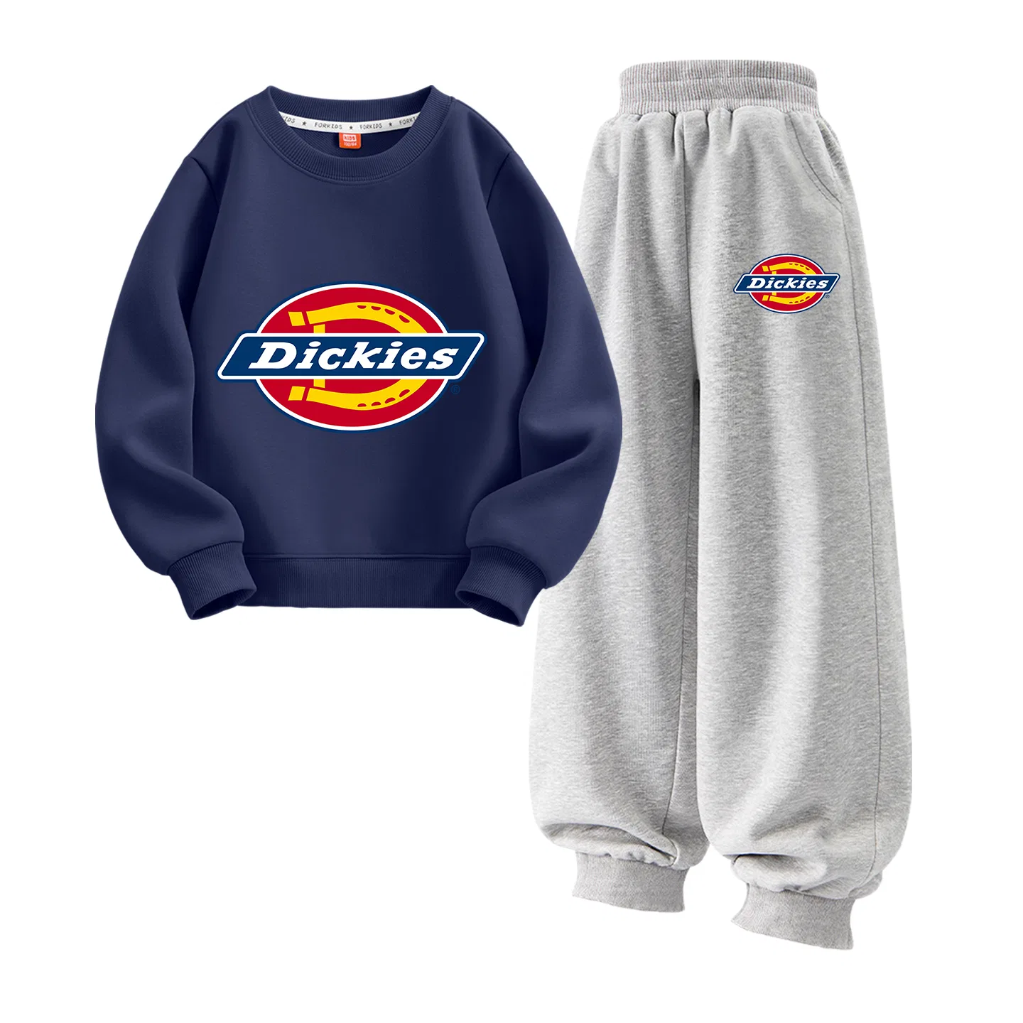 Детский спортивный комплект в ретро-стиле Sizhen Logo Navy Blue+Sizhen Logo K Gray, Dickies