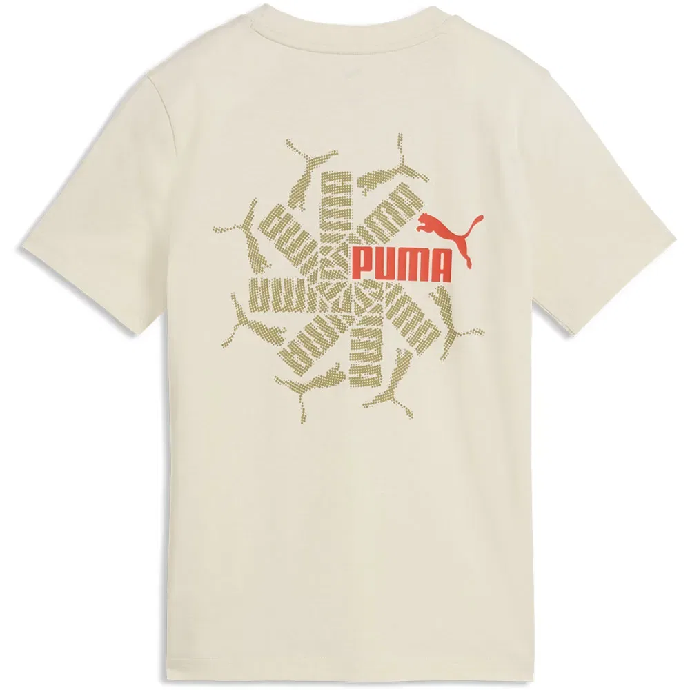 Футболка с коротким рукавом Essential Logo Lab Brand Back Graphic Puma, бежевый — фото 2