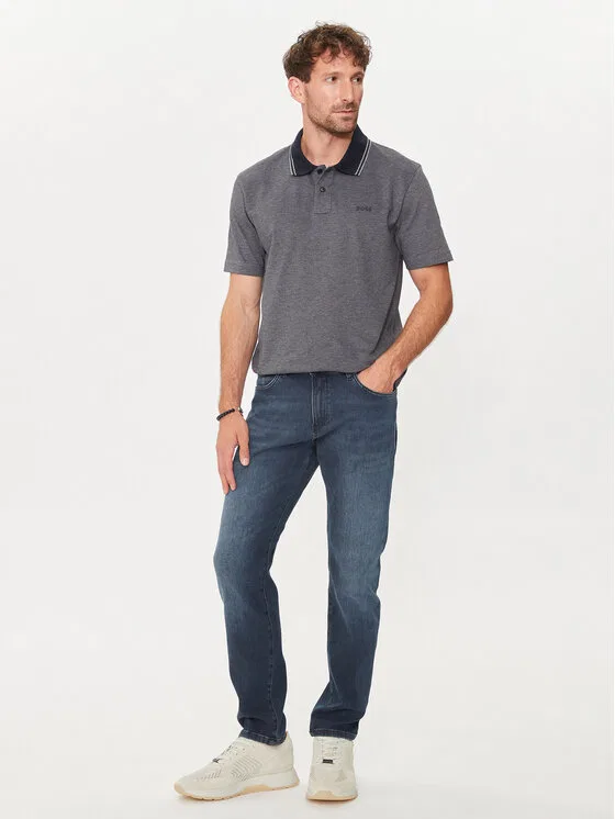 Поло relaxed fit Peoxfordnew Boss, темно-синий — фото 2