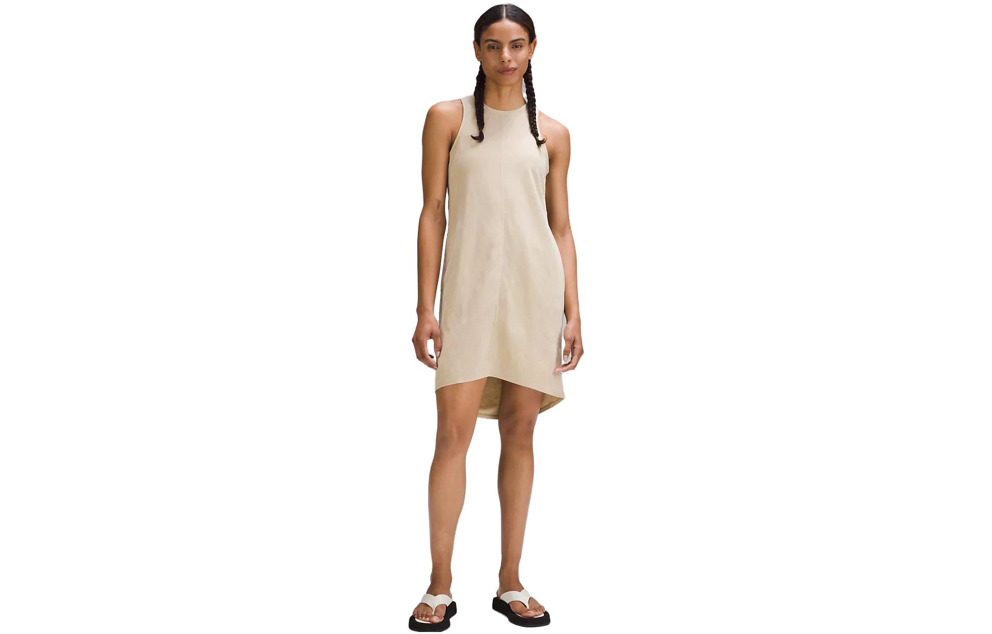 

Женское платье без рукавов Lululemon, Хаки/TRNH