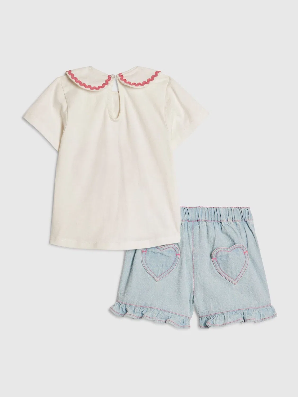 Комплект из футболки и шорт с тигром, Abbie Rosie River Island, белый — фото 4