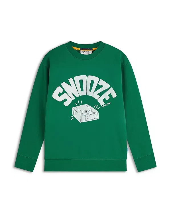 Детское худи с принтом Scotch & Soda, Green Jacket
