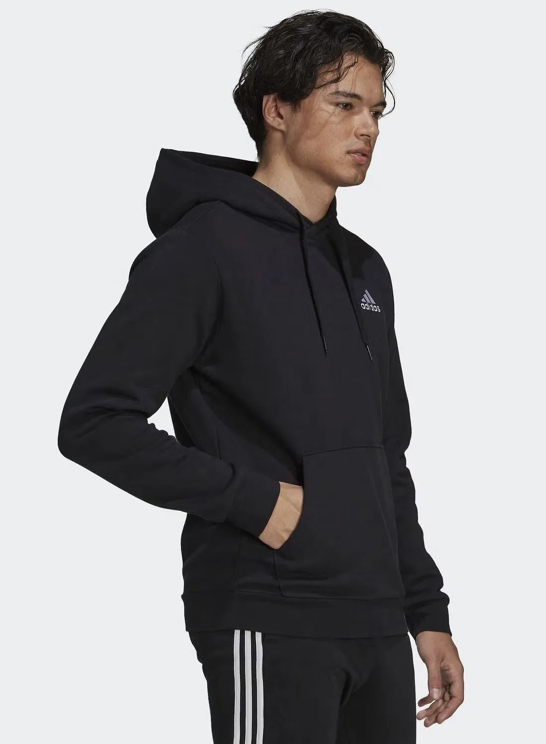 Свитшот с капюшоном M Feelcozy Hd Adidas, черный — фото 3