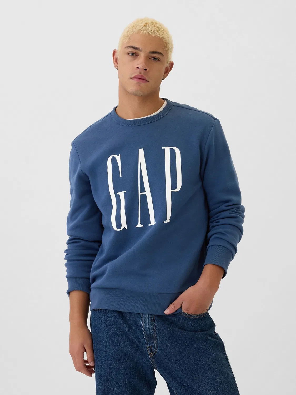 Свитшот с логотипом Gap, синий