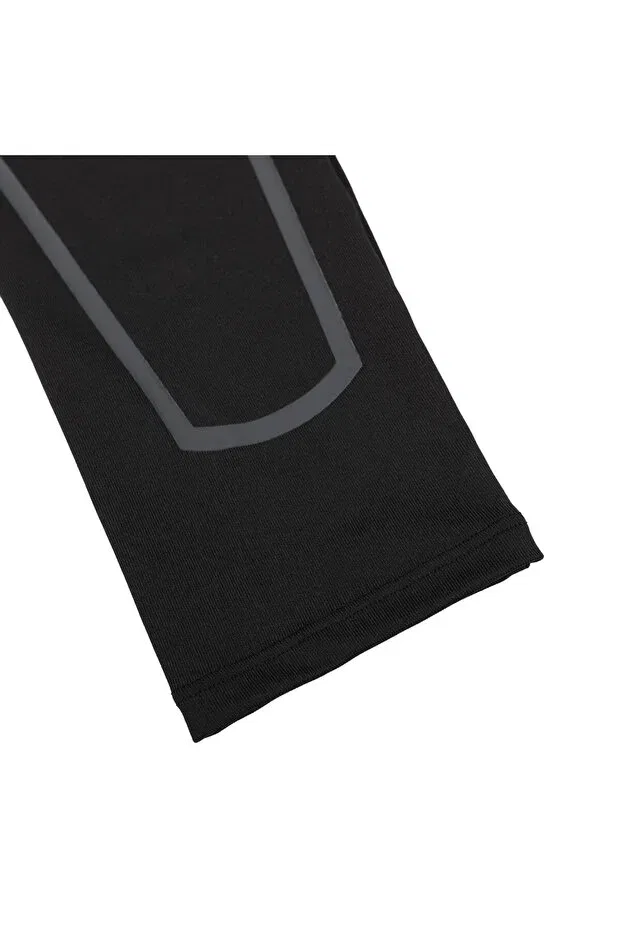 Детские лосины для девочек с длинным рукавом Keepconfort 100 Decathlon, Black — фото 3