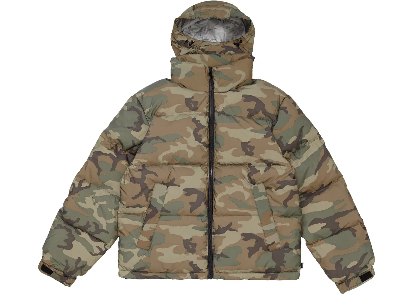 Мужской пуховик с камуфляжным принтом Supreme Reflective Camo Down Jacket, цвет Woodland Camo — фото 3