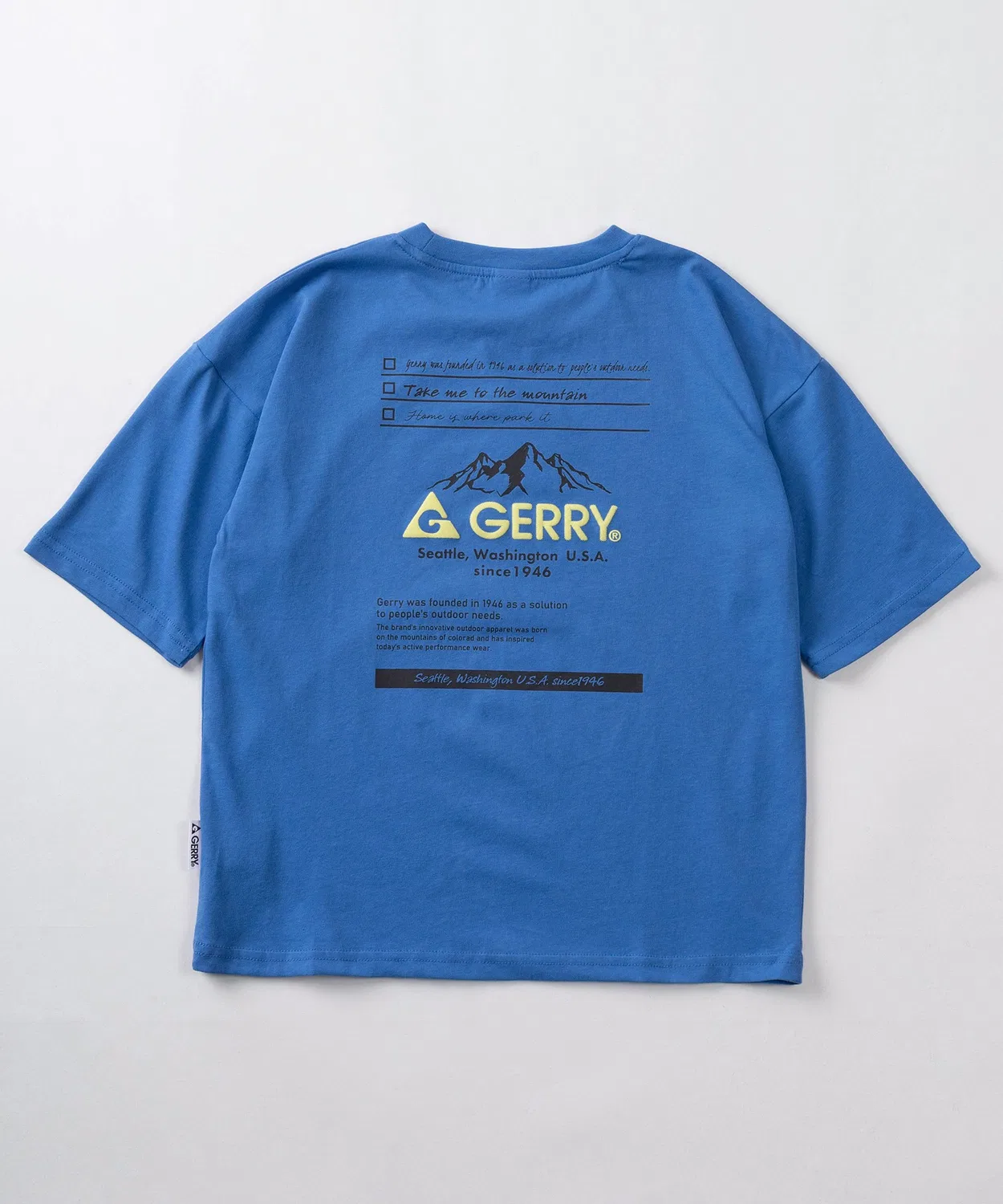 Детская футболка с принтом Gerry Blue — фото 3
