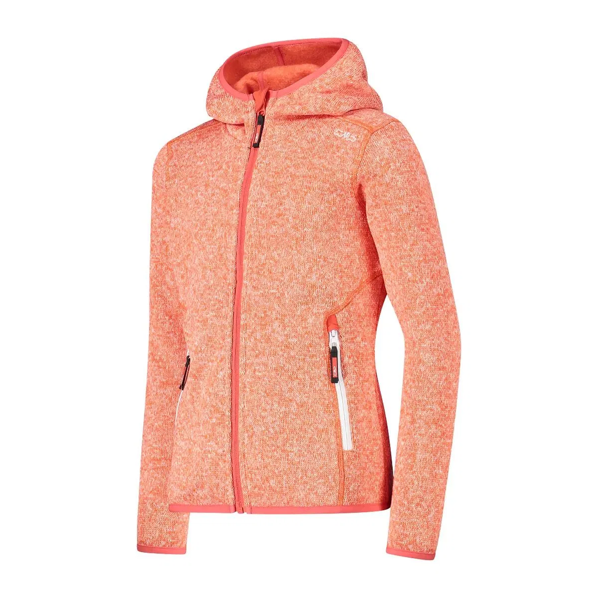 Детская флисовая куртка с капюшоном Fix Hood Cmp, Mango — фото 2