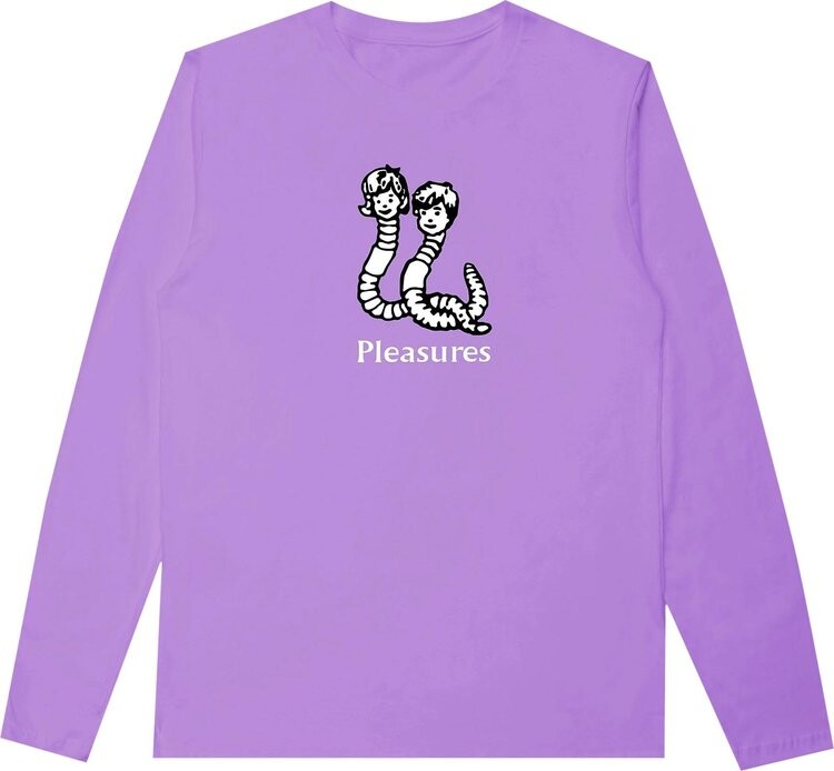

Футболка Pleasures Mud Pigment Long-Sleeve T-Shirt 'Violet', фиолетовый