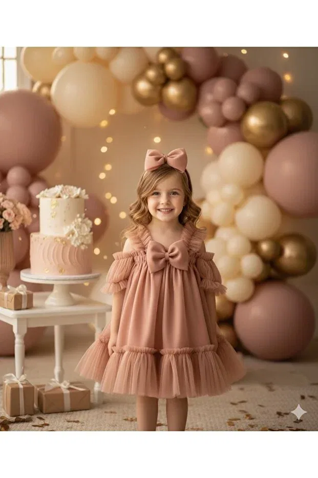 Детское платье для девочек кружевное Biya Baby, Onion Peel — фото 3