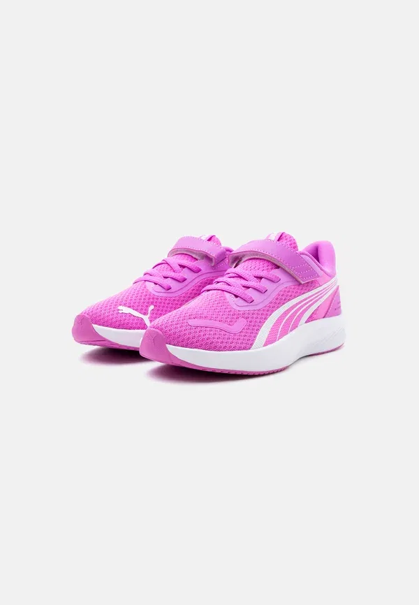 Кроссовки беговые Pounce lite unisex Puma, Electric Orchid White, белый — фото 2