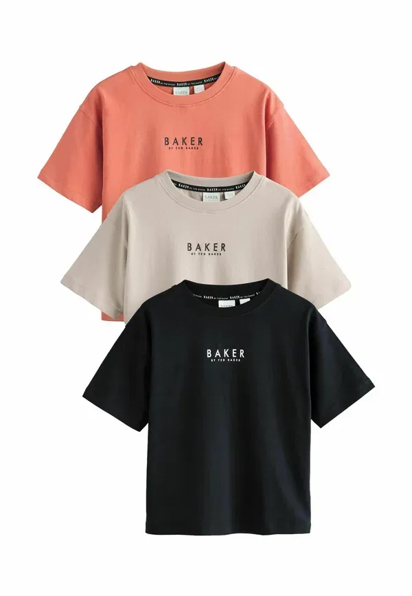 Футболка хлопковая Baker By Ted Baker, черный/оранжевый