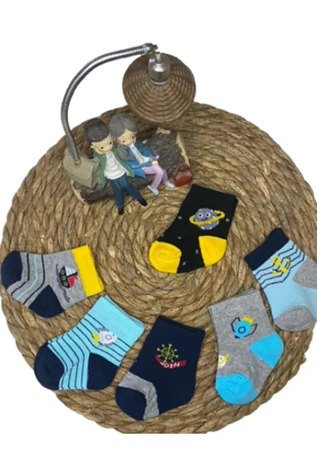 Детские носки с принтом Space & Sailor patterned Hobins Sportswear & Company, Multicolor