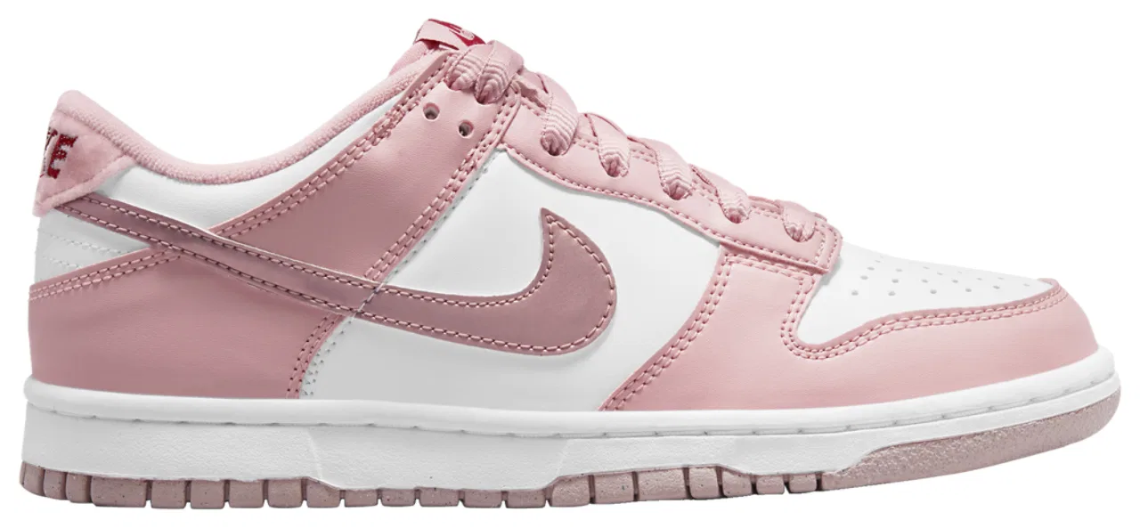 Кроссовки для девочек Dunk Low Nike, цвет Pink Glaze/Pink Glaze — фото 2